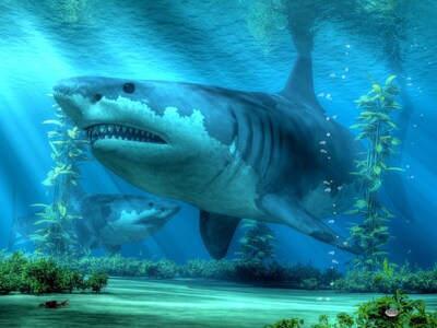 The Biggest Shark - Print - Megalodon Wall Art - image1